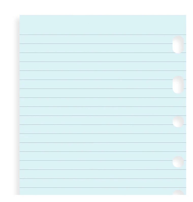 Filofax Lined Notepaper Pocket Organiser Refill - Nail Gallerys