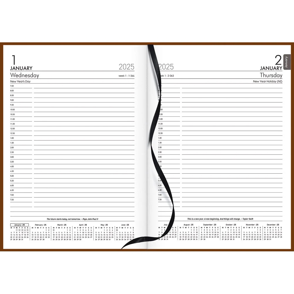 Collins Rhapsody A51 Day To Page Diaries - Nail Gallerys