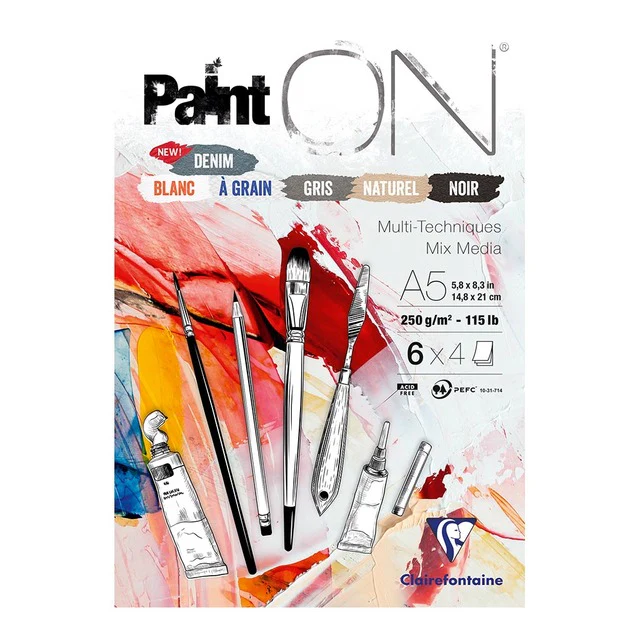 Clairefontaine Painton Pad Assorted 24 Sheets - Nail Gallerys