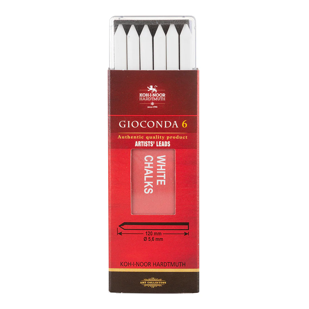 Koh-I-Noor Gioconda Drawing Chalks 5.6mm - Pack Of 6 - Nail Gallerys