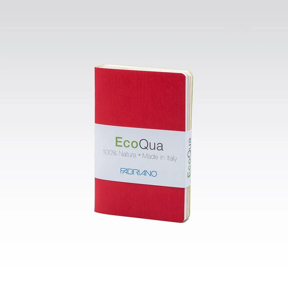 Fabriano Ecoqua Taccuino Stapled Blank 85gsm 9x14cm 32 Sheets Notebooks Assorted Pack of 4 - Nail Gallerys