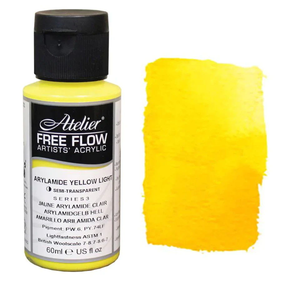 Atelier Free Flow Acrylic Paints 60ml - Nail Gallerys
