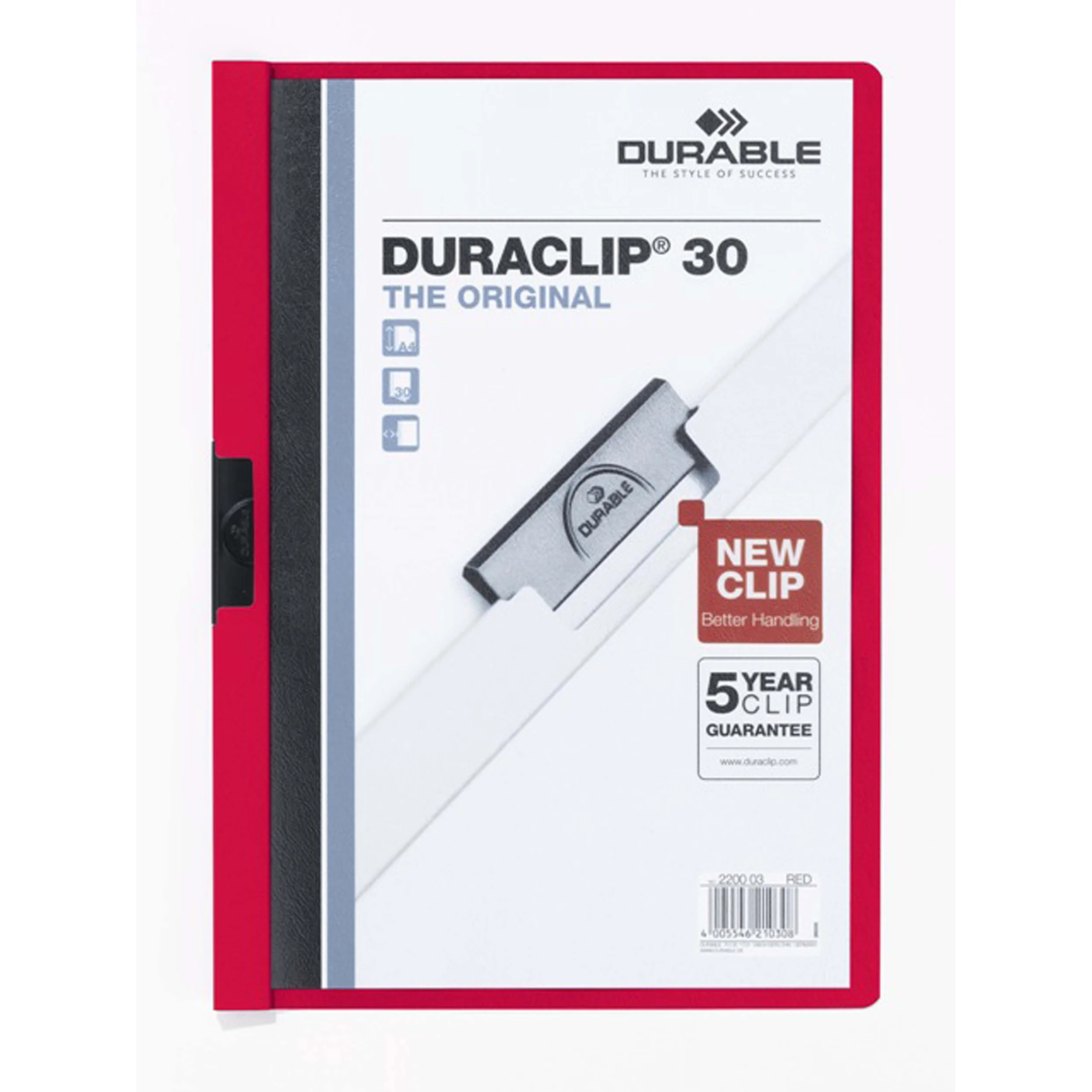 Durable Duraclip Document File A4 30 Sheet - Nail Gallerys