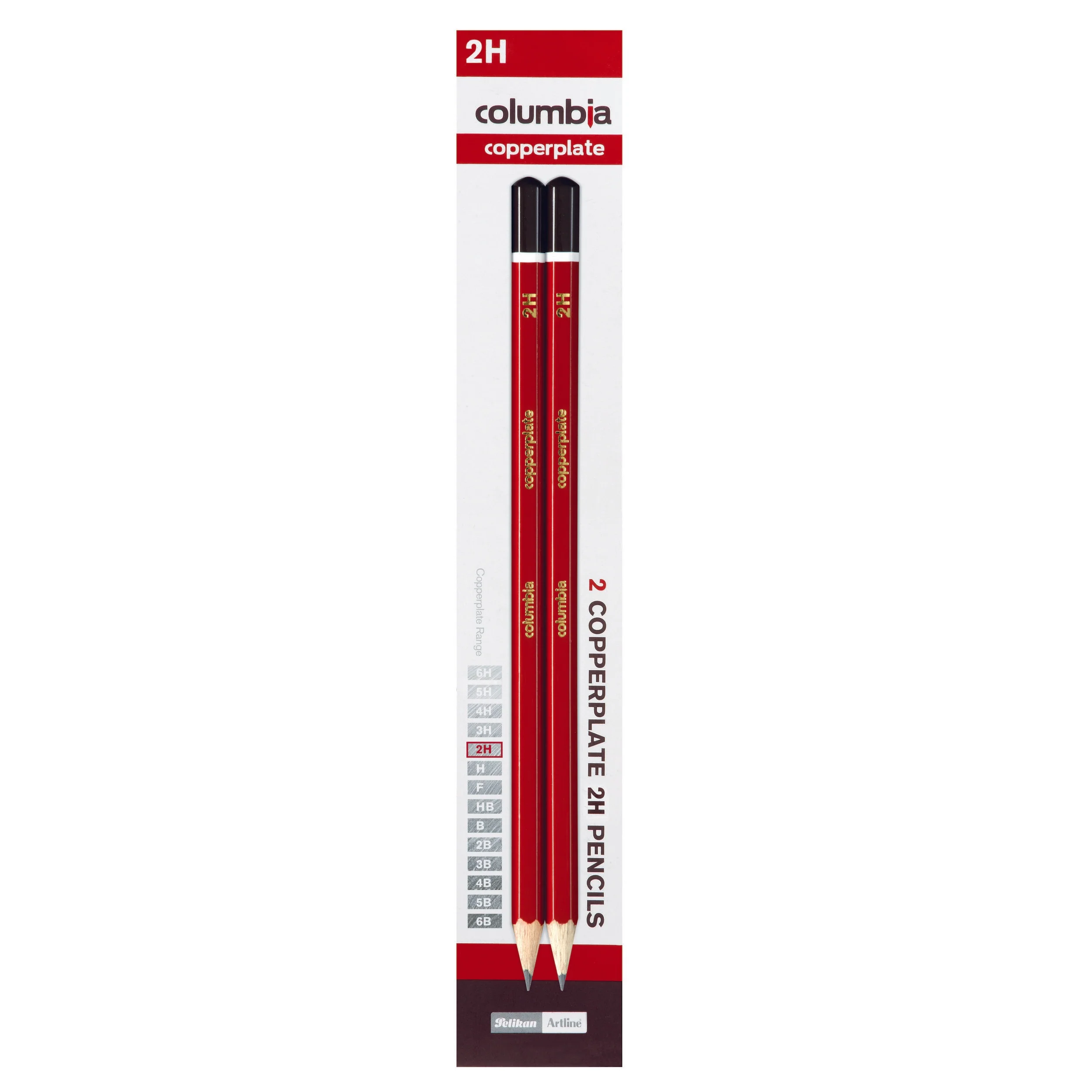 Columbia Copperplate Lead Pencil Hexagonal Pack Of 2 - Nail Gallerys