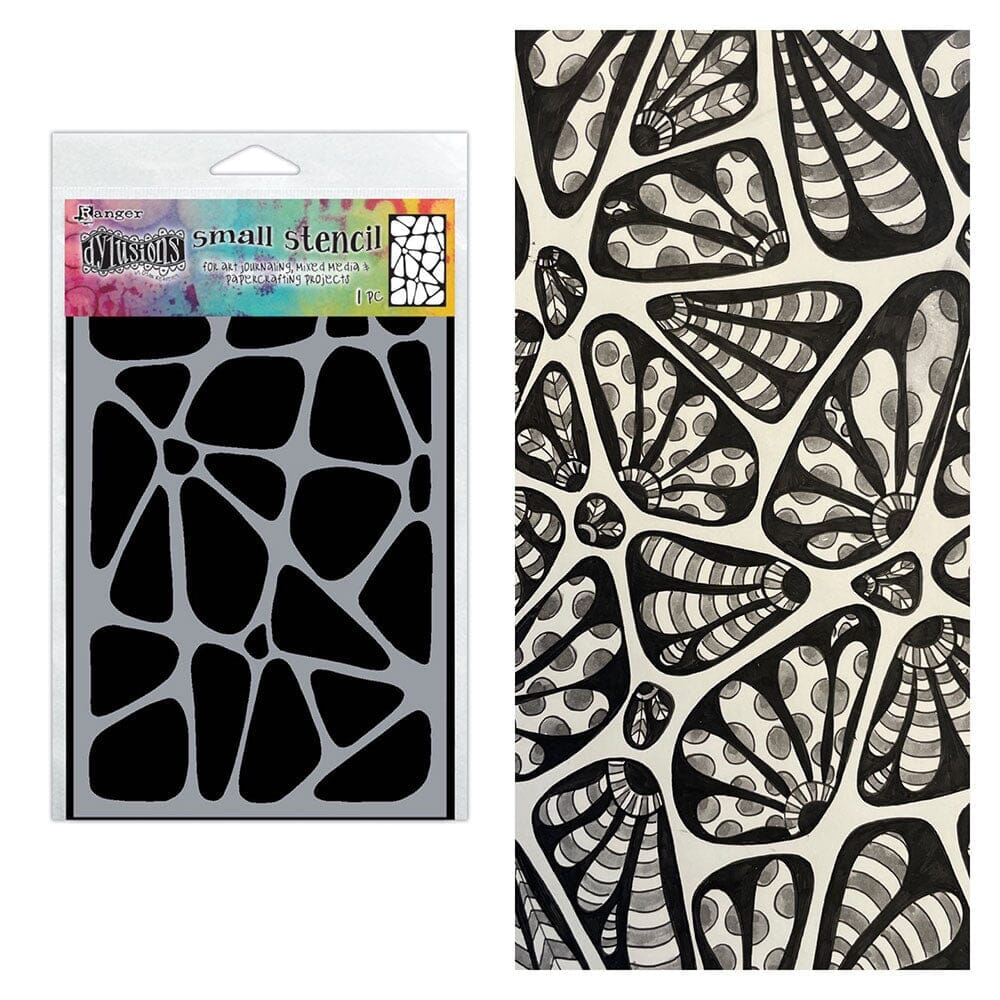 Ranger Dylusions Crazy Paving Stencils - Nail Gallerys