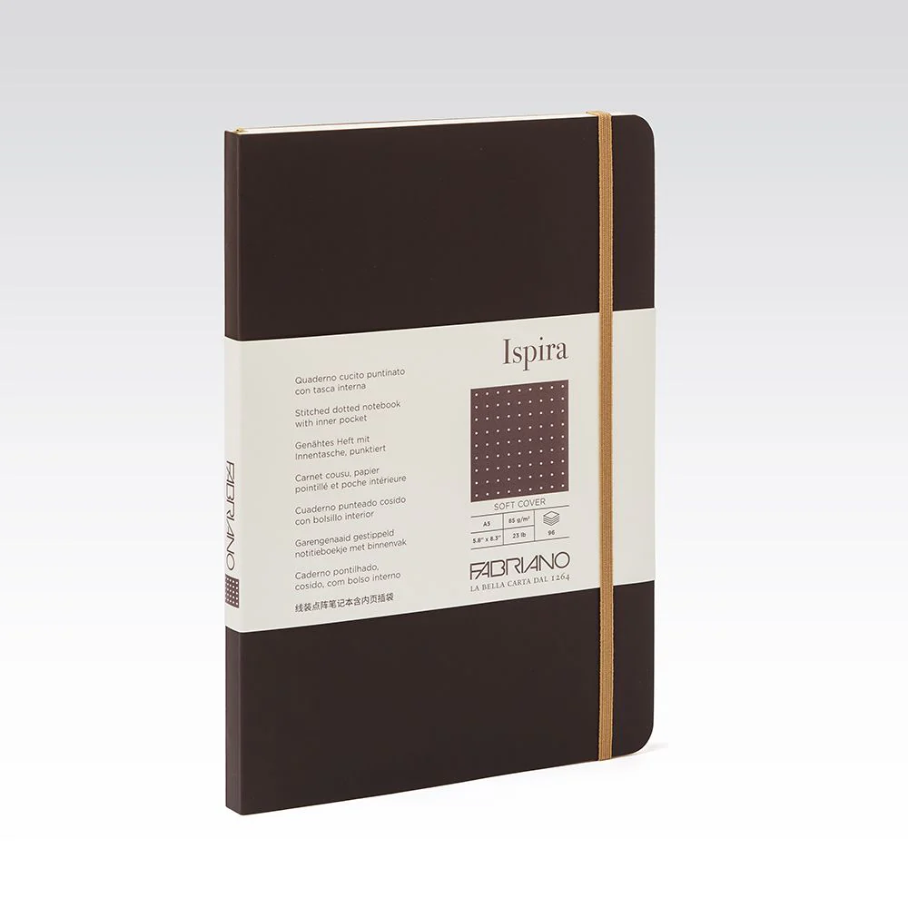 Fabriano Ispira Soft Cover 85gsm Dots A5 Notebooks - Nail Gallerys