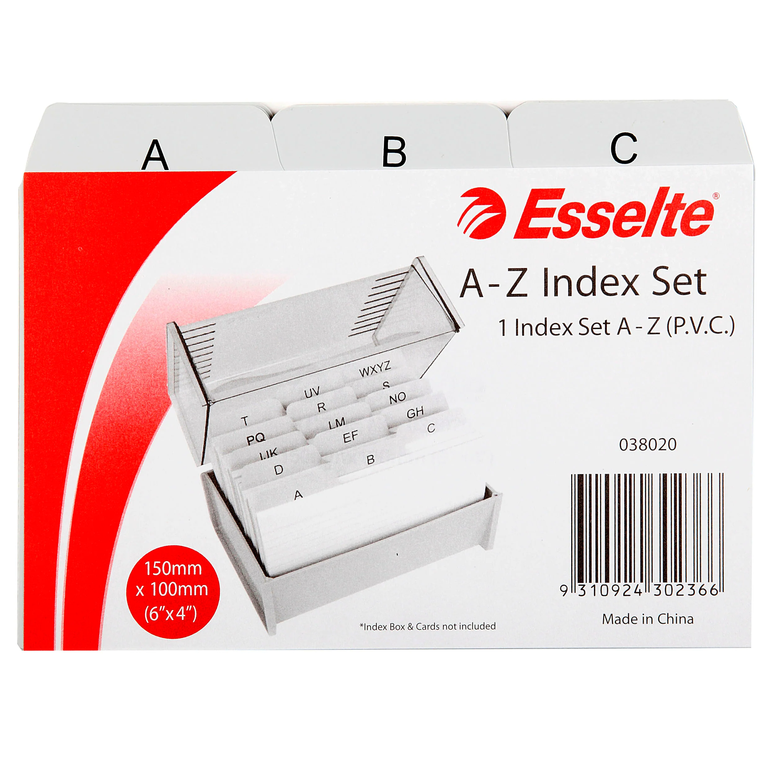 Esselte Indices A-z Pvc Grey - Nail Gallerys