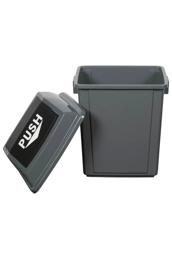 Cleanlink Grey Rubbish Bins With Bullet Lid - Nail Gallerys
