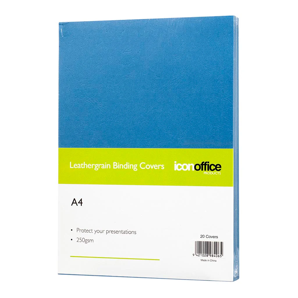 Icon A4 250gsm Binding Covers Pack of 20 - Nail Gallerys
