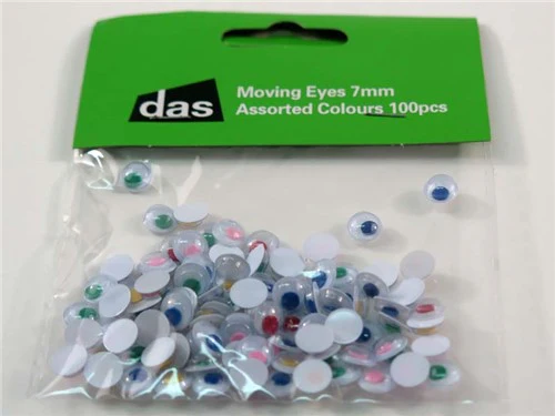 Das Moving Eyes 7mm 100 Pieces - Nail Gallerys
