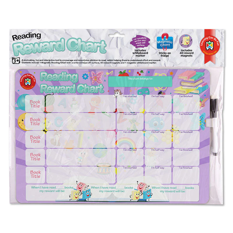 Learning Can Be Fun Reading Magnetic Reward Chart - Nail Gallerys
