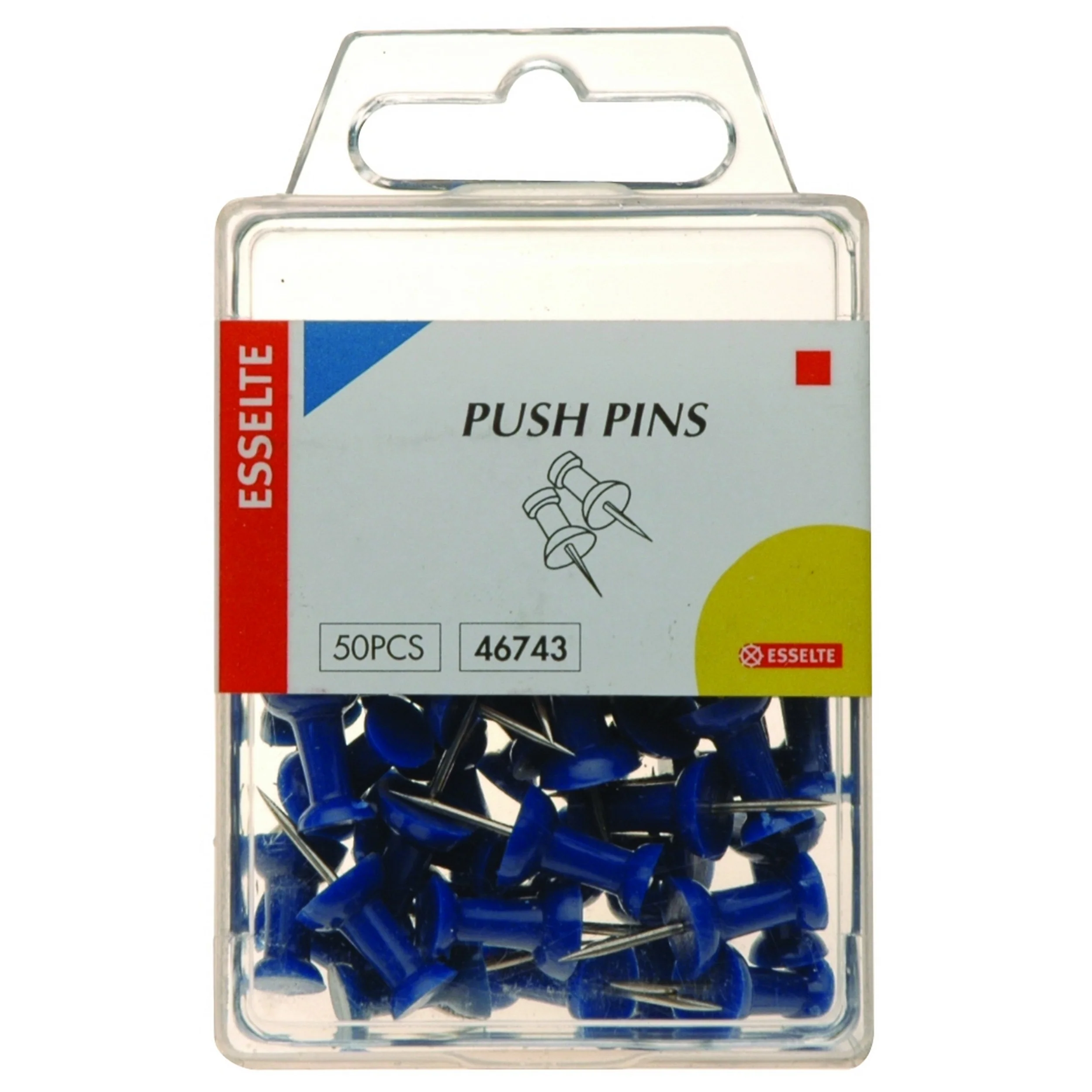 Esselte Push Pins Pack Of 50 - Nail Gallerys