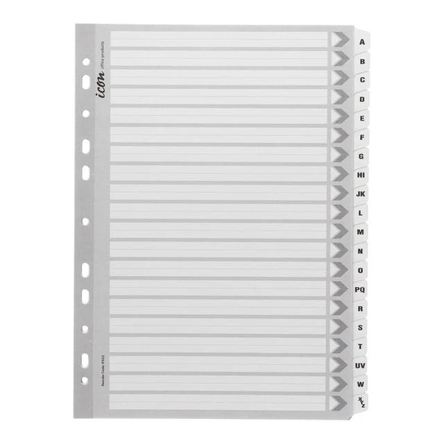 Icon Cardboard Indices With Reinforced Tabs A-z - Nail Gallerys