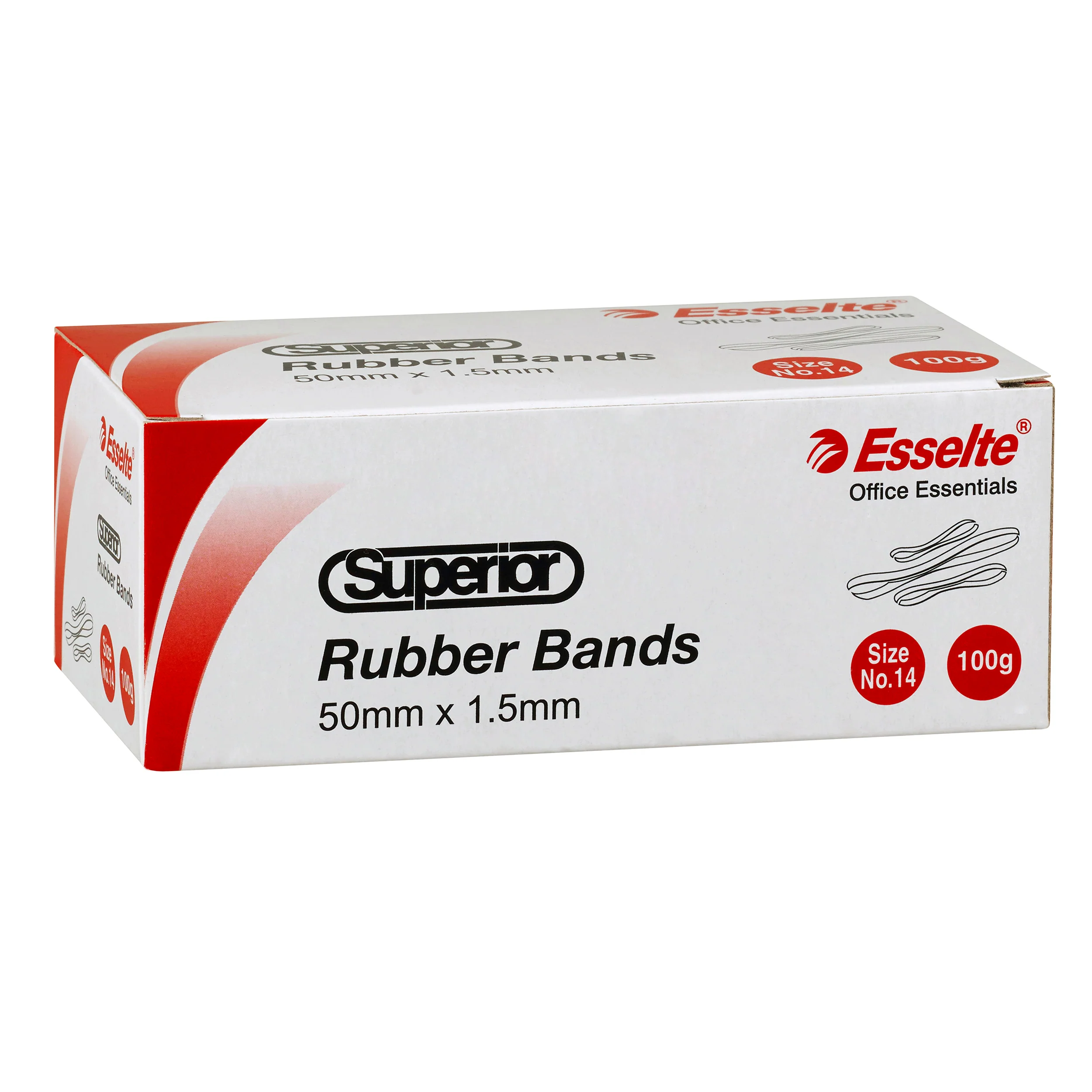Esselte Superior Rubber Bands 100gm Box - Nail Gallerys
