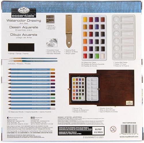 Royal & Langnickel RSET-WPEN1600 Ensemble artistique de premier choix pour aquarelle - Nail Gallerys
