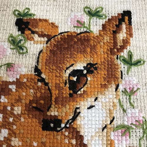 Riolis Kreuzstichpackung Kleines Reh, Zählmuster Kit de Point de Croix, Coton, Multicolore, 1313cm - Nail Gallerys