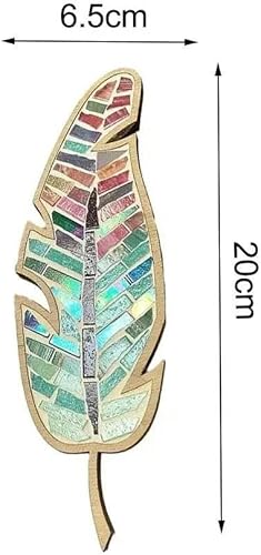 Kit d'artisanat en vitrail à faire soi-même, plumes brillantes, amateurs d'artisanat faits à la main pour adultes/enfants-2 - Nail Gallerys