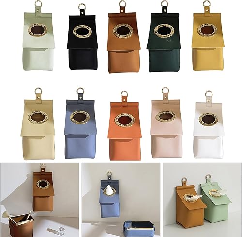 MHADBKH Conteneur Toilettes en Cuir Récipient À Eau Résistante À Salle Bain en Cuir Contemporain pour Les Styles Décors Modernes - Nail Gallerys