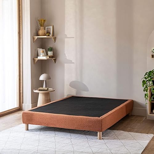 Terre de Nuit Cache-sommier Bouclette intégral Terracotta 140x190 - Nail Gallerys