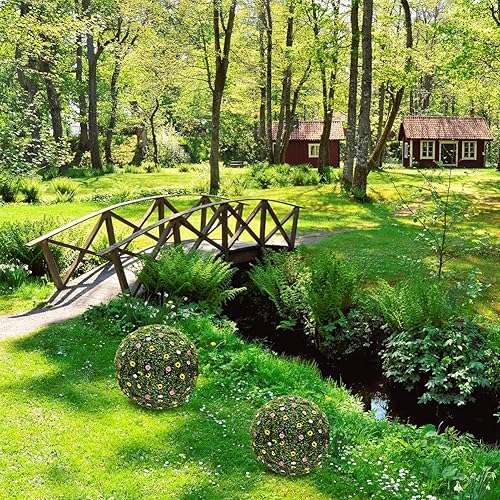 TOPBATHY Lot de 4 supports ronds pour plantes en forme de boule de buis pour arrangement de fleurs - Nail Gallerys