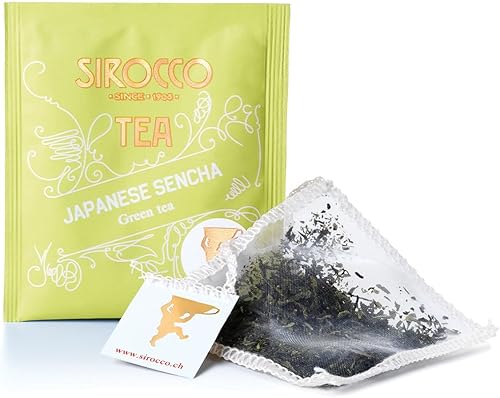 SIROCCO TEA (Suisse - 1908) - JAPANESE SENCHA (Sencha japonais) - 20 sachets de thé bio - Nail Gallerys