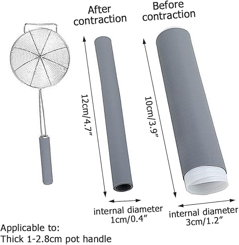 2 Pcs Manchon Poignée Poêle Fonte Silicone, Housse Poignée Casserole Résistante à la Chaleur, Protection Poignée d'ustensile Facile à Nettoyer avec Extracteurs d'extrémité pour Poêle en Fonte - Nail Gallerys