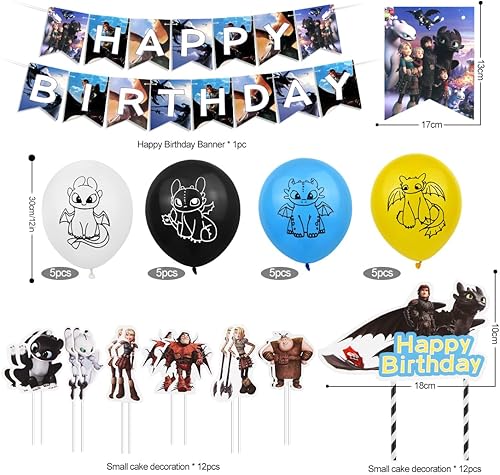 Decoration Anniversaire Animal Noir, Ensemble de 36 Pièces de Ballon Anniversaire Garcon, Bannière d'anniversaire, 20 Ballons en Latex Bleu Blanche Noir Jaune, pour Décorations de Fête Enfant - Nail Gallerys