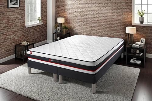Ensemble Double sommier 90x200 + Matelas Form 180x200 | Epaisseur : 19 cm | Confort : Très Ferme - Nail Gallerys