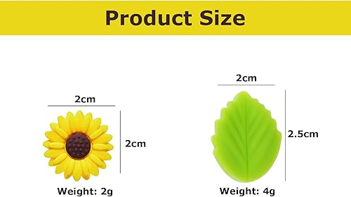 JINJUMEI 12 Pièces Bouchons d'Aiguilles à Tricoter Silicone, Bouchons D'Aiguille à Tricoter Marguerite Silicone Bouchons de Point Pointe d'Aiguilles à Tricoter pour Tricot Couture Quilting Crochet - Nail Gallerys