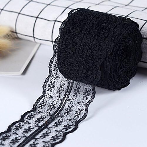 Freessom 10m Ruban Dentelle Rouleau Lace Florale Décoration Vintage Mariage Champêtre Bricolage Fourniture DIY Artisanat Couture Noël Cadeau Bleu Ciel - Nail Gallerys