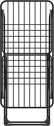 Rörets Séchoir à linge Shape Black - Ailes verrouillables - Mécanisme de verrouillage - 56 x 176 x 88 cm - Surface de séchage de 18 m - Design et qualité de la marque la plus forte de Suède - Nail Gallerys