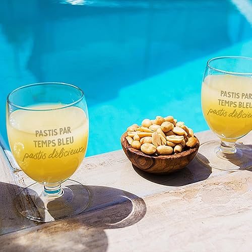 CADEAUX.COM - Verre À Ricard Ballon Message Générique Année 1960 Personnalisé - Cadeau Personnalisable - Cadeau Anniversaire - Cadeau Homme et Femme - Cadeau Année - Nail Gallerys