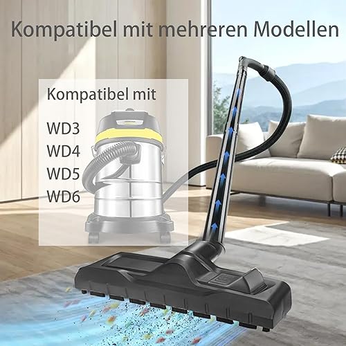 Brosse Aspirateur de remplacement pour aspirateurs Kärcher (Modèles WD3, WD4, WD5, WD6), Buse Embout Outil de Sol Suceur Combiné Humide et Sec - Nail Gallerys