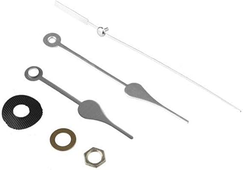 Leisurealeaneag Horloge murale à quartz à aiguilles longues avec mécanisme de mécanisme de réparation Rouge - Nail Gallerys