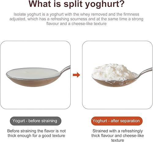 Palmcee Passoire à Yaourt De 1100 Ml, étanche Et Réutilisable, Gadget De Cuisine, Passoire à Fromage Sans Pa Avec Un Sac En Maille Fine, Yaourtières Pour Faire Du Yaourt Grec épais Et Du Lait De Soja - Nail Gallerys