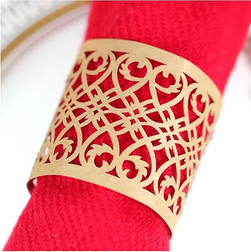 Lot de 50 ronds de serviette jetables en papier d'aluminium autocollants pour décoration de table, dîners, fêtes, mariages (D, taille unique) - Nail Gallerys