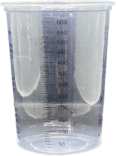 Lot de 10 bols de mélange 600 ml pour résine époxy Couleurs silicone bricolage Transparent échelle variée 2:1-3:1-4:1 - Nail Gallerys