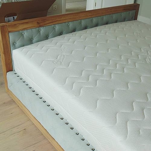 Silver Life Housse de matelas, 90 x 200 cm, lavable en machine à 40 °C, technologie Soft Touch, blanc (16 cm) - Nail Gallerys