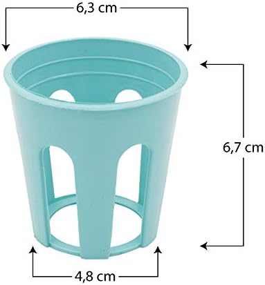 Palucart Porte-gobelets en plastique 8 pièces multicolores sous-verres Coupe-vent - Nail Gallerys