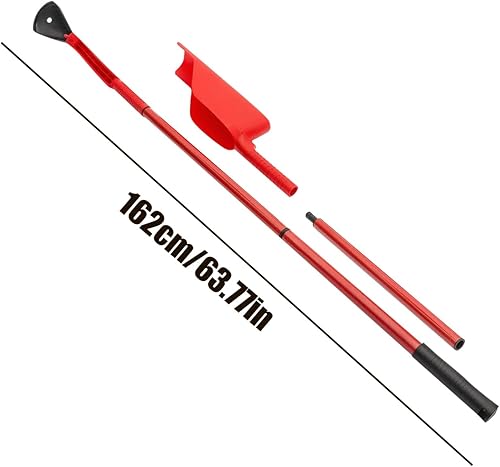 Pelle de nettoyage de gouttière, pelle télescopique de gouttière de toit, 15,5 x 8,9 x 45,5 cm, robuste pour égout, cuillère de nettoyage de tranchée, outil de nettoyage de toiture pour jardin - Nail Gallerys