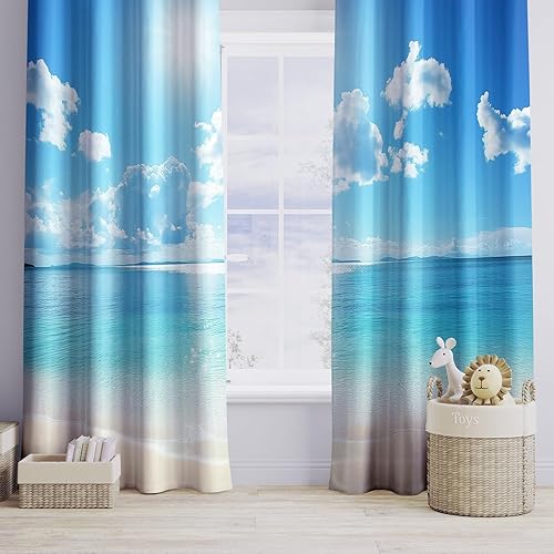 Rideau Occultant, Motif Feuilles Tropicales élégantes et luxueuses - Or Vert Imprimé Lavable Rideaux à économie d'énergie insonorisants et réducteurs de Bruit 117L X 137H cm (2 Panneaux) - Nail Gallerys