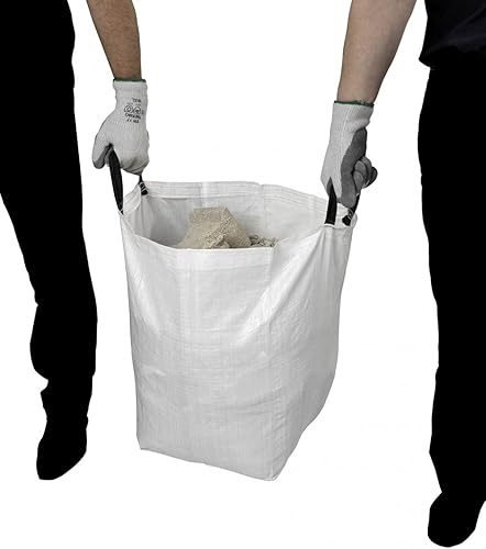 OCAI Sacs à gravats avec poignées - Lot de 2 - 80 litres - Polypropylène - Résistant - 50 kg maxi - Nail Gallerys