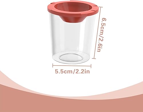 JINGHANGER 16 pièces Gobelets de peinture anti-déversement avec couvercles Pots de Peinture en Plastique Anti-fuites Tasses à peinture pour la peinture, l'école 4 couleurs - Nail Gallerys