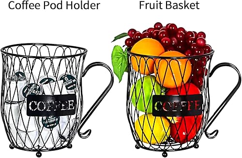 JEBELE Porte Capsule Dolce Gusto, Panier à Capsules de Café, Rangement Capsule Nespresso de Grande Capacité pour de Tasses 50 K, Noir Support Capsule pour Comptoir, Maison, Bureau Dolce Gusto - Nail Gallerys