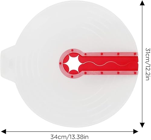 ktxaby Couvercle Anti-éclaboussures pour Bol de Mélange, Couvercle de Bol de Mixeur de 31 cm, Garde-éclaboussures Anti-débordement pour Micro-ondes, Écran Anti-éclaboussures pour Cuisine Maison - Nail Gallerys