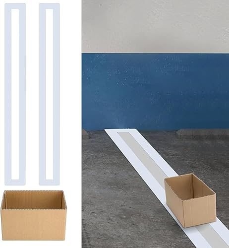 Pochoir de lignes – Pochoir réutilisable pour les lignes de stationnement | 10,2 x 233,7 cm en silicone pour lettrage et dessin, outil de peinture avec aide par pulvérisation, pour asphalte, marquage - Nail Gallerys