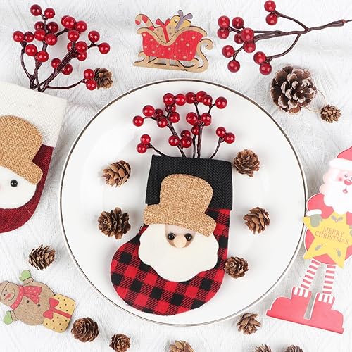 YiYa 36Pcs Décoration De Baies Rouges Baies De Houx De Noël Baies Rouges Artificielles pour Décorations De Noël Noël Guirlande Bricolage Artisanat Décoration d'hiver - Nail Gallerys