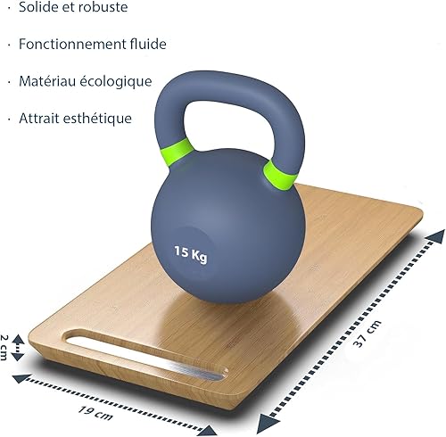 Igma Plateau coulissant en bois naturel pour machine à café et appareils électroménagers - Table coulissante élégante et résistante pour cuisine - Support coulissant en bambou (S) - Nail Gallerys