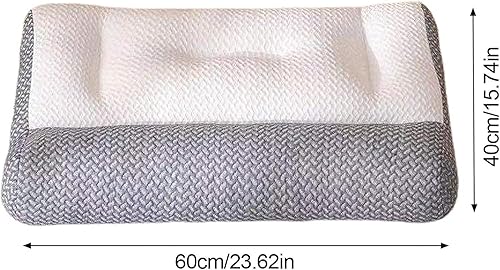 Restiva Oreiller orthopédique pour apnée du sommeil, oreiller cervical en mousse à mémoire de forme, coussin de soutien ergonomique du cou pour les personnes dormant sur le côté, sur le ventre - Nail Gallerys