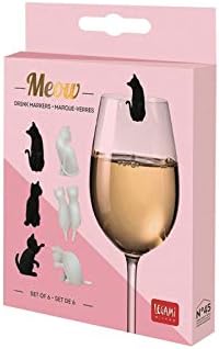 LEGAMI Set 6 Marque-Verres - Meow - Nail Gallerys